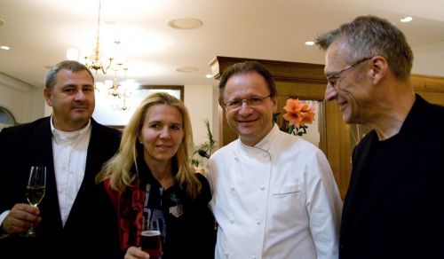 Fred Zimmer mit Helmut Ã–sterreich im Restaurant Eisvogel